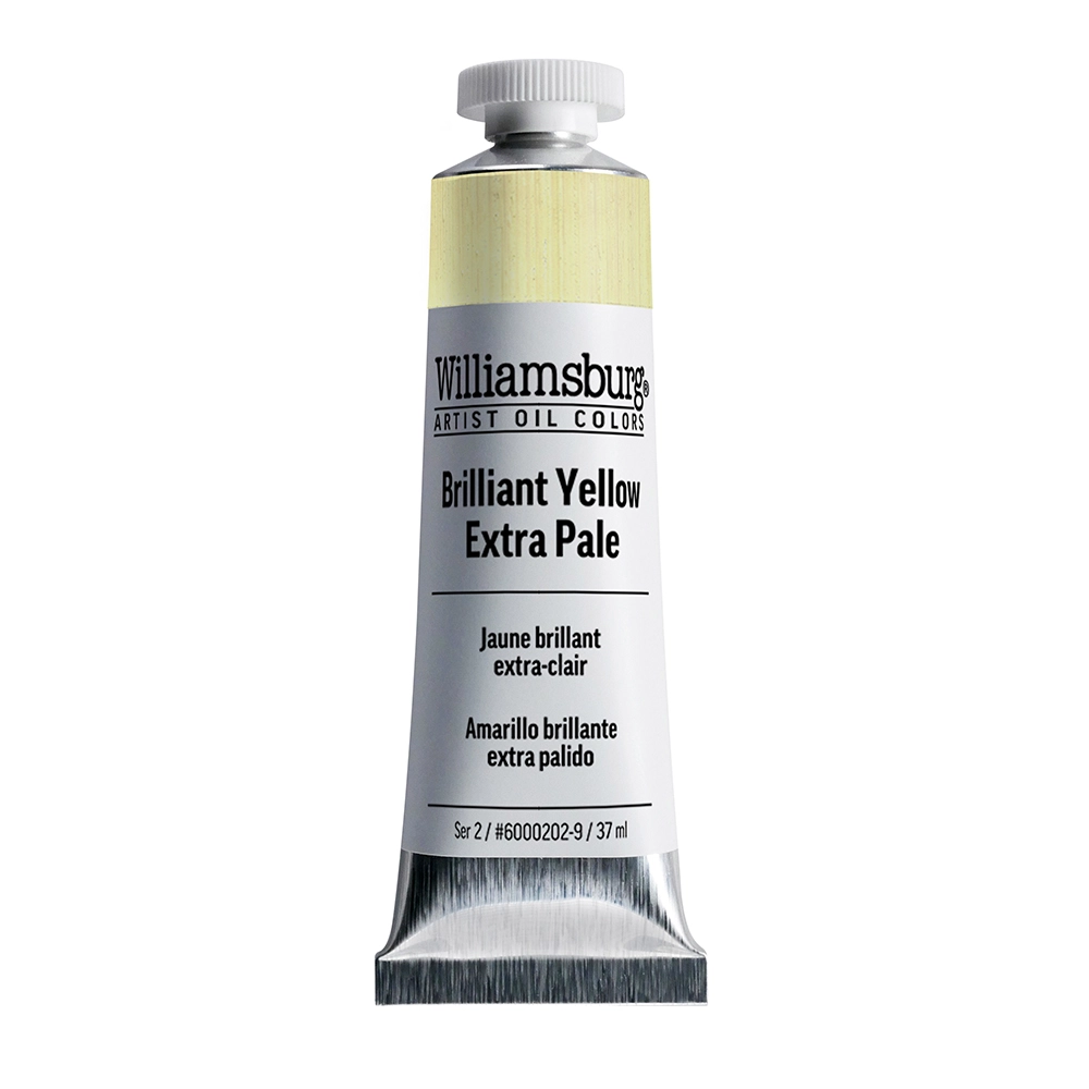 Williamsburg Artist Oil Colors - Brilliant Yellow Extra Pale - 37 ml tube - 037-ml-tubes