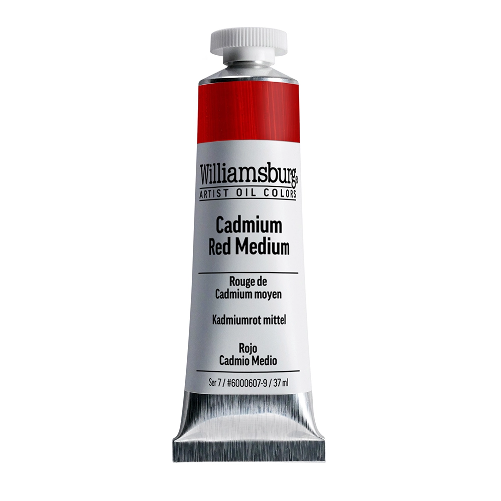 Williamsburg Artist Oil Colors - Cadmium Red Medium - 37 ml tube - 037-ml-tubes